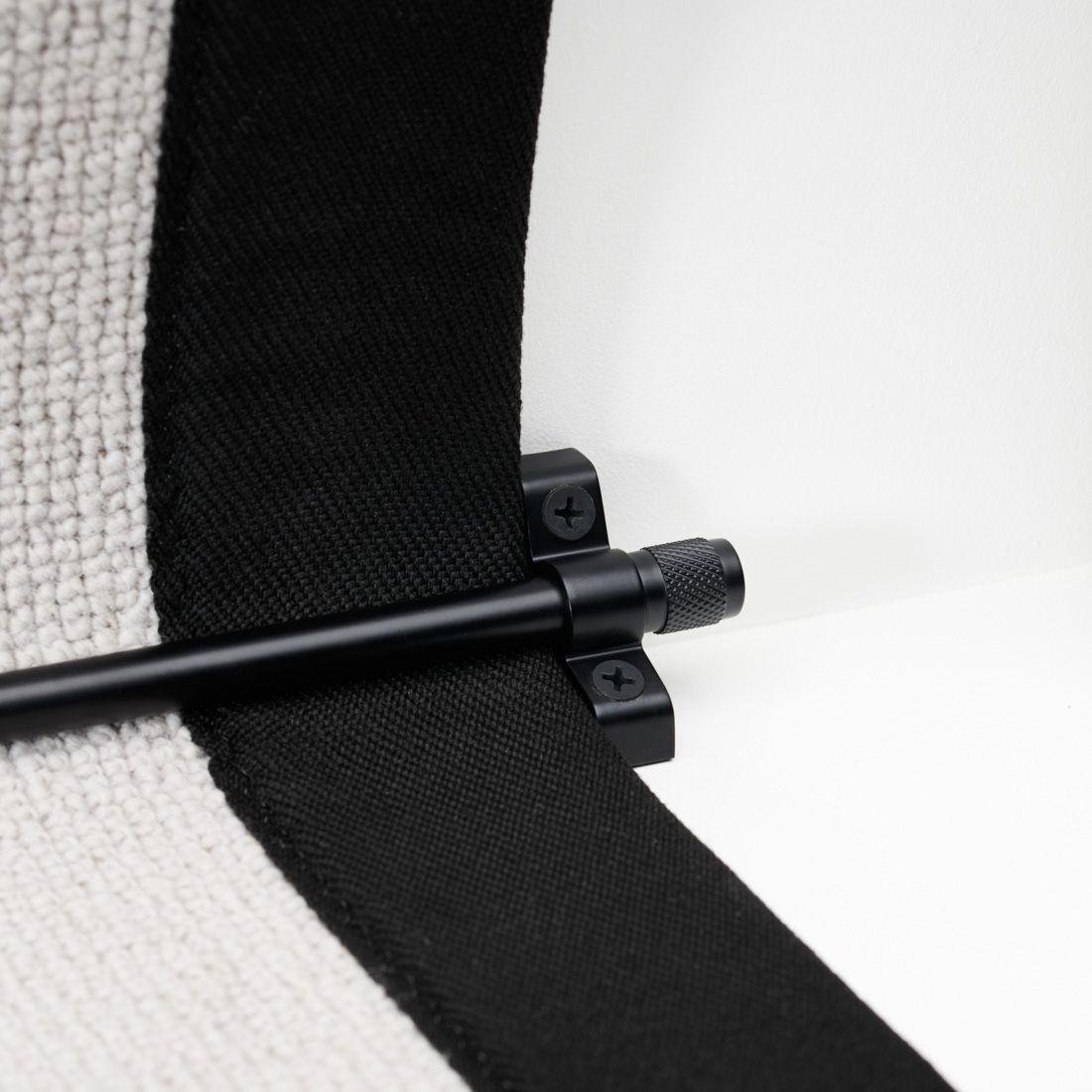 Brass Stair Carpet Runner Rods in Black