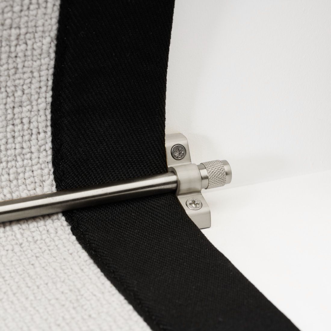 Brass Stair Carpet Runner Rods in Silver