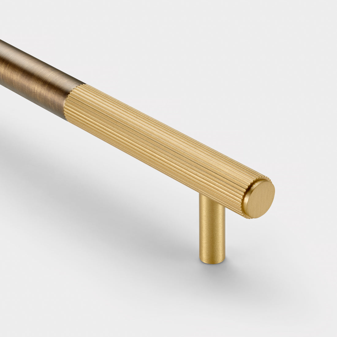 Brass Linear Cabinet Handle in Antique and Gold