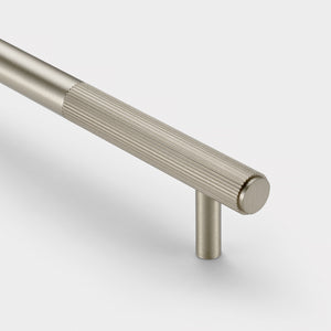 Brass Linear Cabinet Handle in Silver