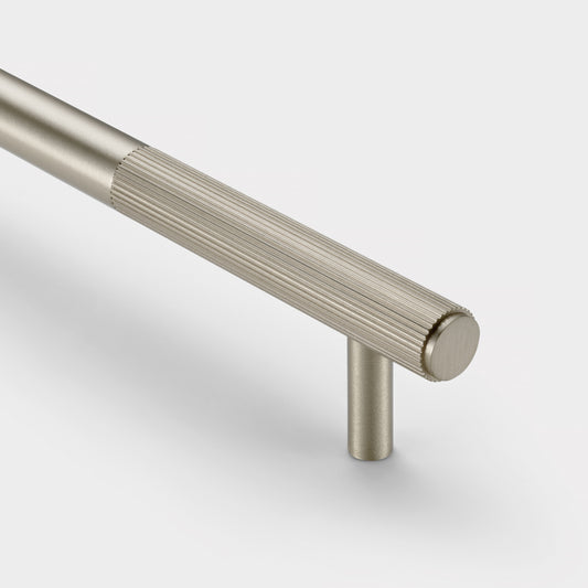 Brass Linear Cabinet Handle in Silver