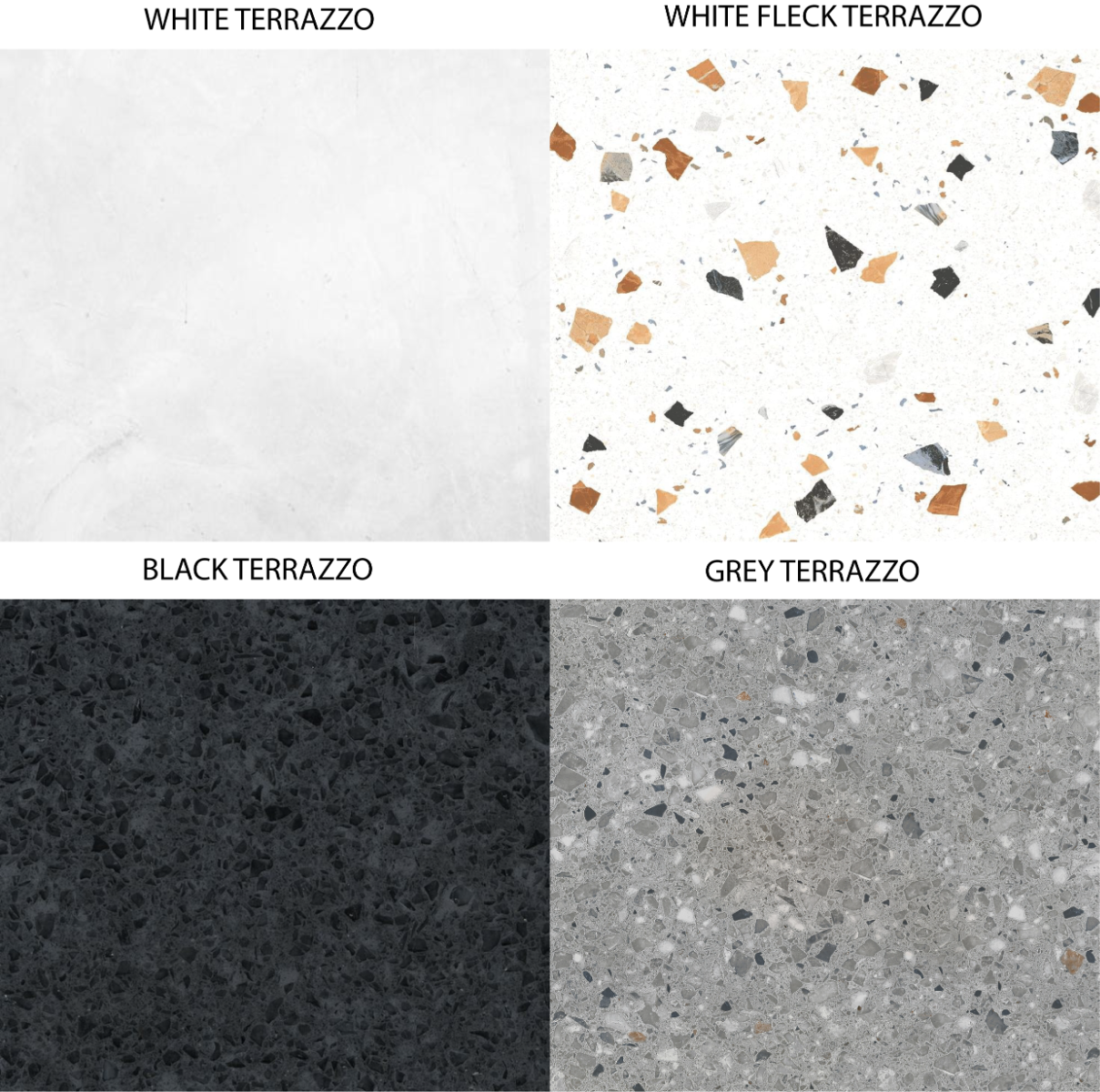 Brass & Black Terrazzo Round Door Knobs in Gold