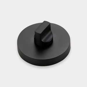 Brass Thumbturn Door Lock Set in Black