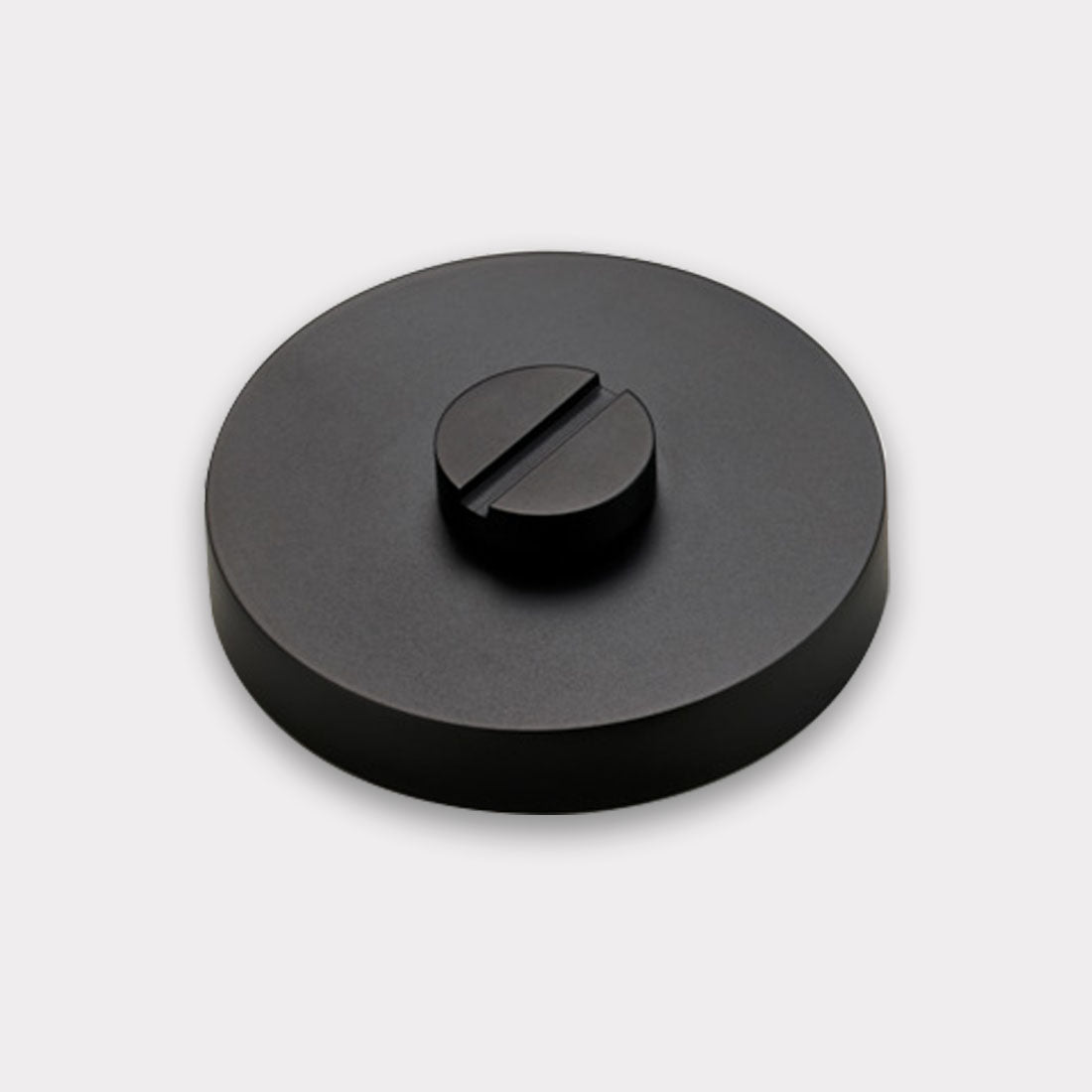 Brass Thumbturn Door Lock Set in Black