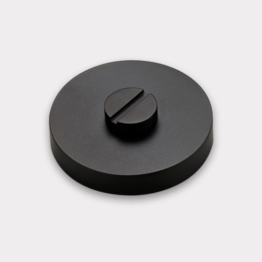 Brass Thumbturn Door Lock Set in Black