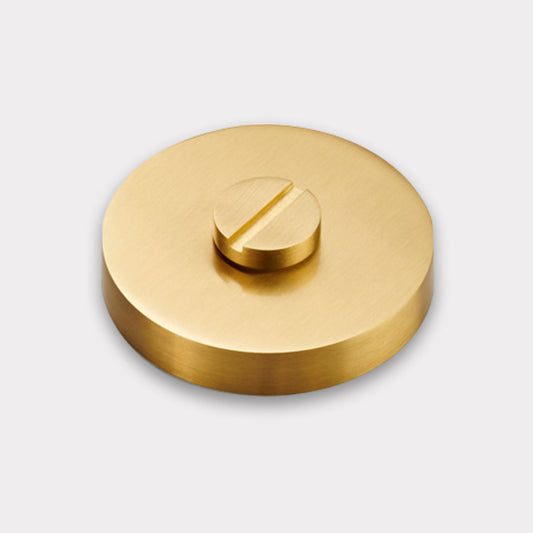 Brass Thumbturn Door Lock Set in Gold