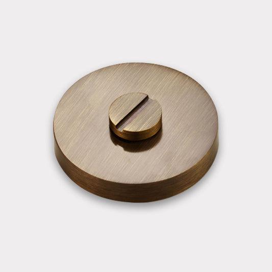 Brass Thumbturn Door Lock Set in Antique