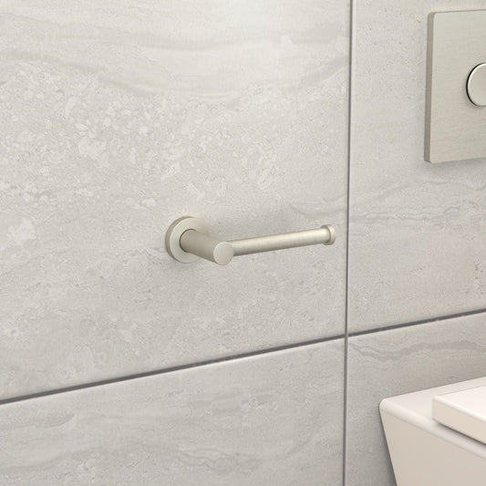 Brass Wall Mounted Toilet Roll Holder in Silver