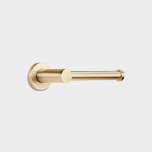 Brass Wall Mounted Toilet Roll Holder in Gold