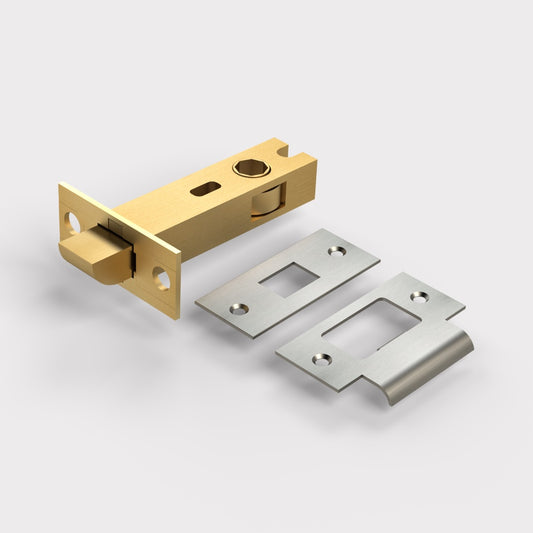 Brass Tubular Latch in Satin Nickel - 3"