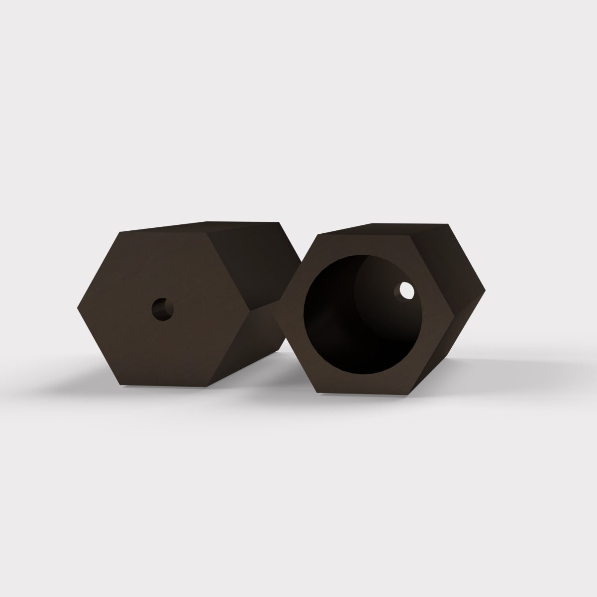 Brass Hexagon Pull Cord Light Switch in Bronze