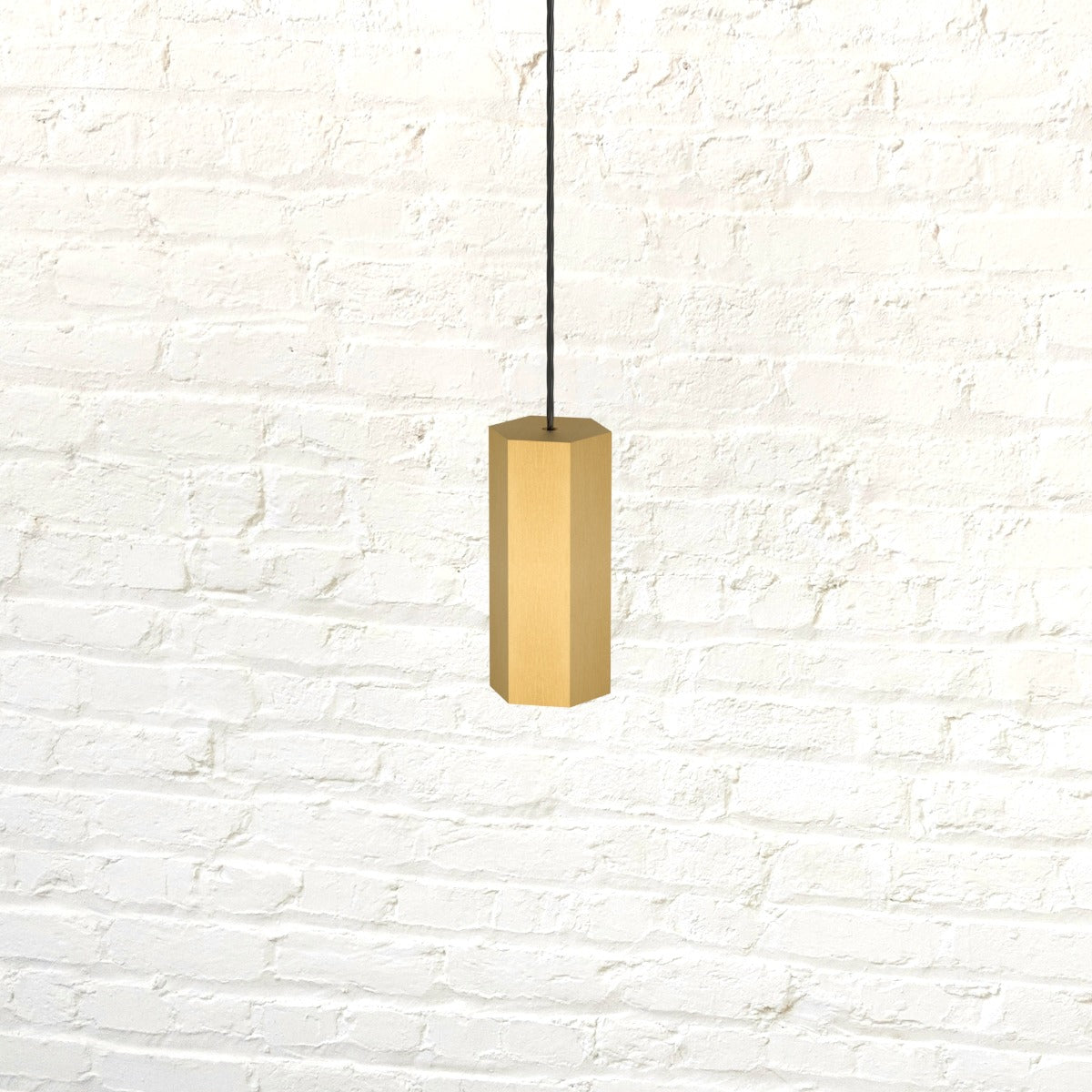 Brass Hexagon Pull Cord Light Switch in Gold