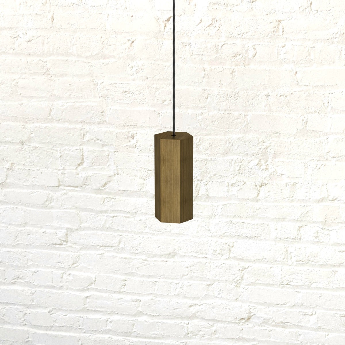 Brass Hexagon Pull Cord Light Switch in Antique