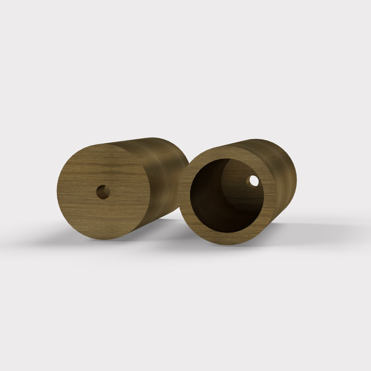 Brass Cylinder Pull Cord Light Switch in Antique