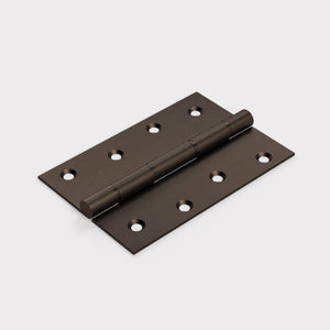 Brass Butt Hinge in Bronze - Double Bronze Washered - 100mm x 67mm