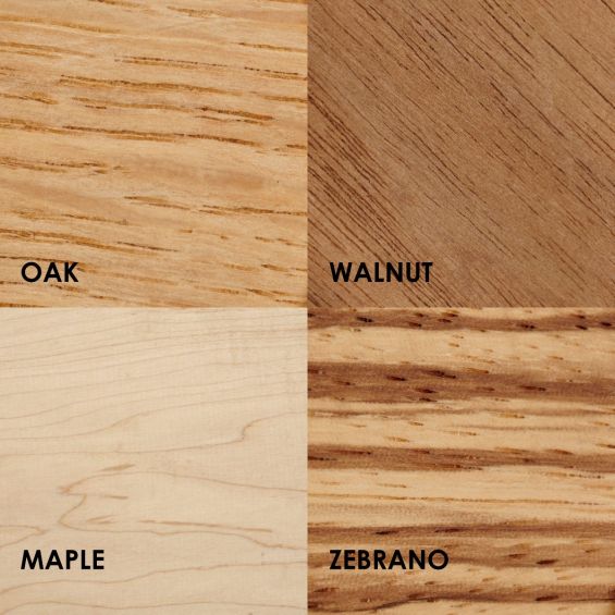 Wood Sample Swatch in Zebrano