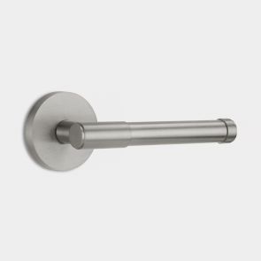 Brass Door Lever Handle in Silver