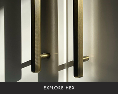 Solid Brass Hexagonal Cabinet & Door Hardware